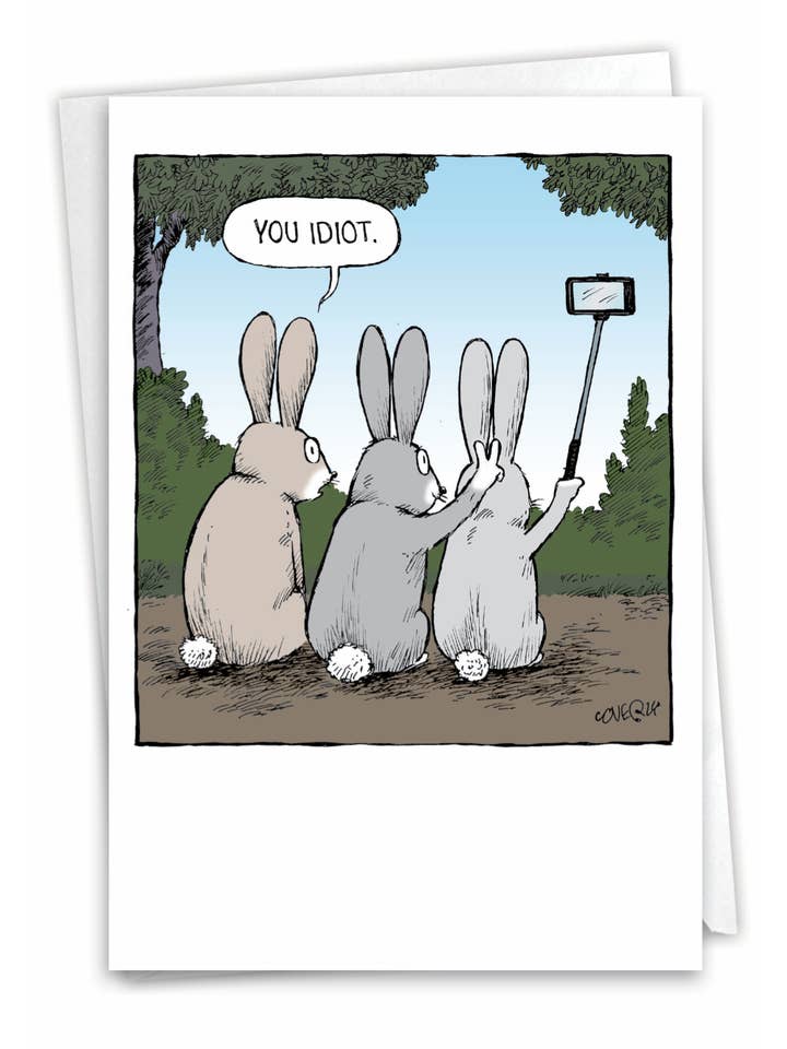 Carte de Pâques - Selfies de lapin pour la vente par NobleWorks