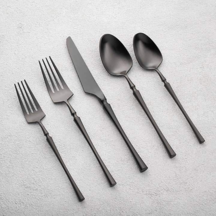 Kadra Kitchenware - Wholesale Flatware Set - Vikko Dine Irene BRUSHED 18/10 Flatware 20 Pc Set