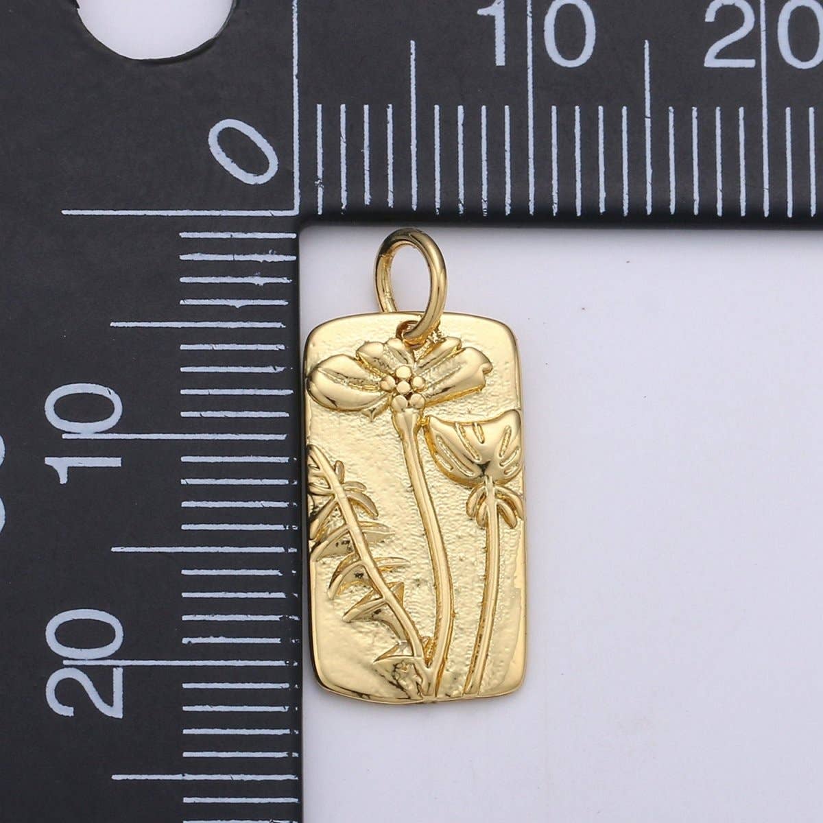 Aim Eternal - Wholesale Individual Charm/Pendant - Dandelion Charms, Gold Dandelion Pendant, or Dainty Dandelion Charm, Small Dandelion Charm  for Necklace Floral Flower Jewelry D-6241