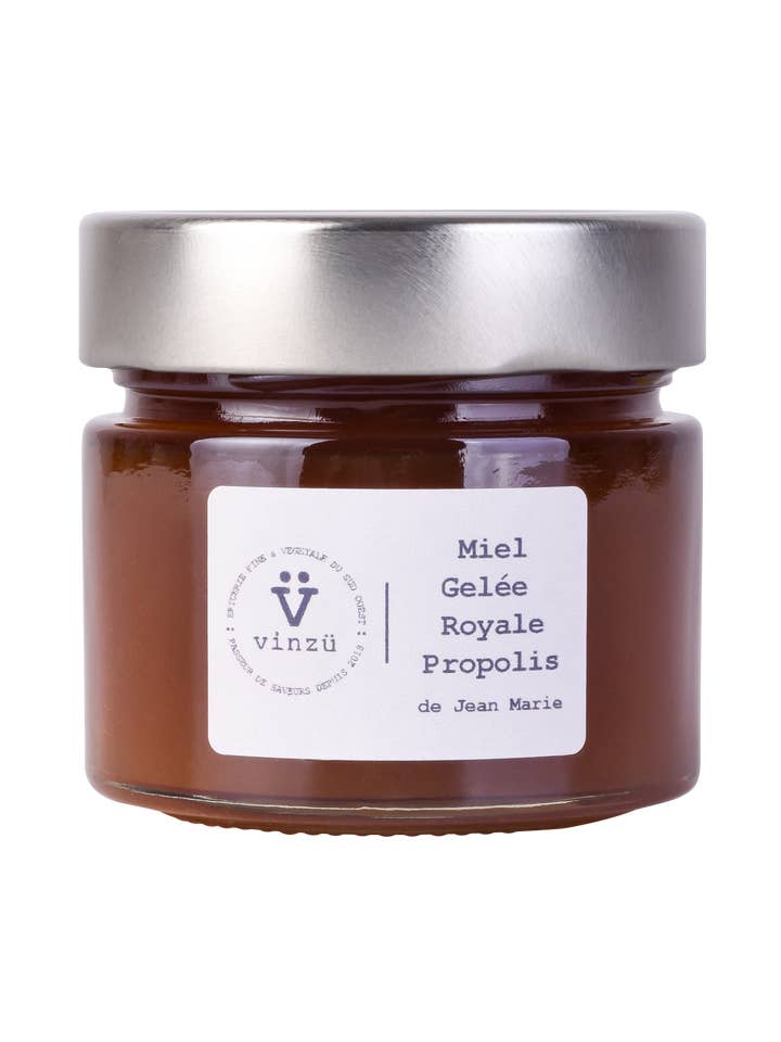 Preparation with honey, royal jelly and organic propolis for wholesale by Vinzü