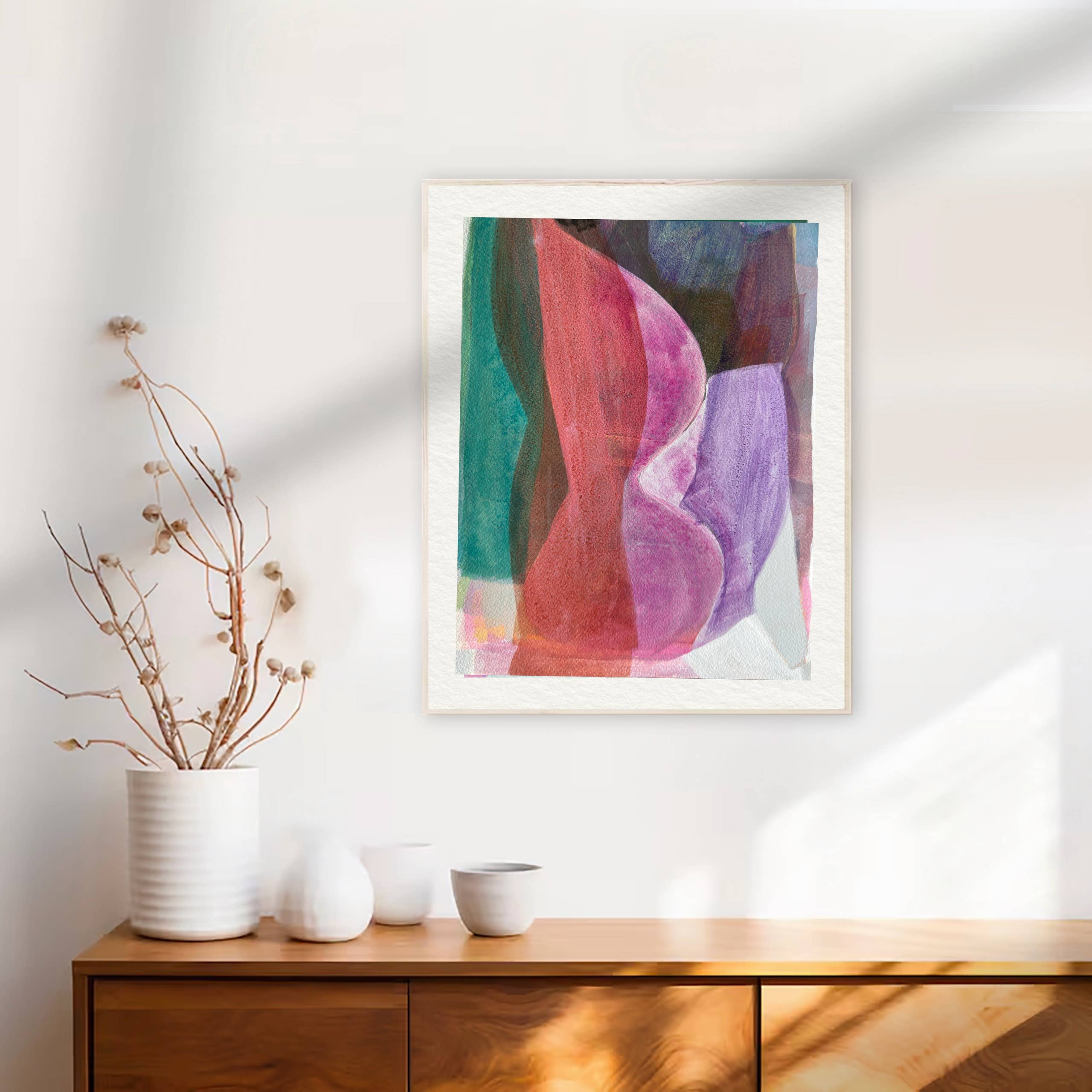 Michele Renee Atelier - Wholesale Art Print - Soft Layered Abstract Print – "Happenstance"4