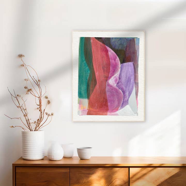 Michele Renee Atelier - Wholesale Art Print - Soft Layered Abstract Print – "Happenstance"4