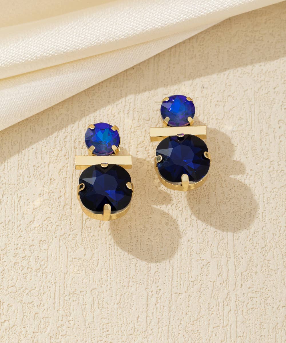 Blossom bijoux - Wholesale Clip-On Earrings - Faceted Glass Clip-On Earrings – 26AHBOL0121