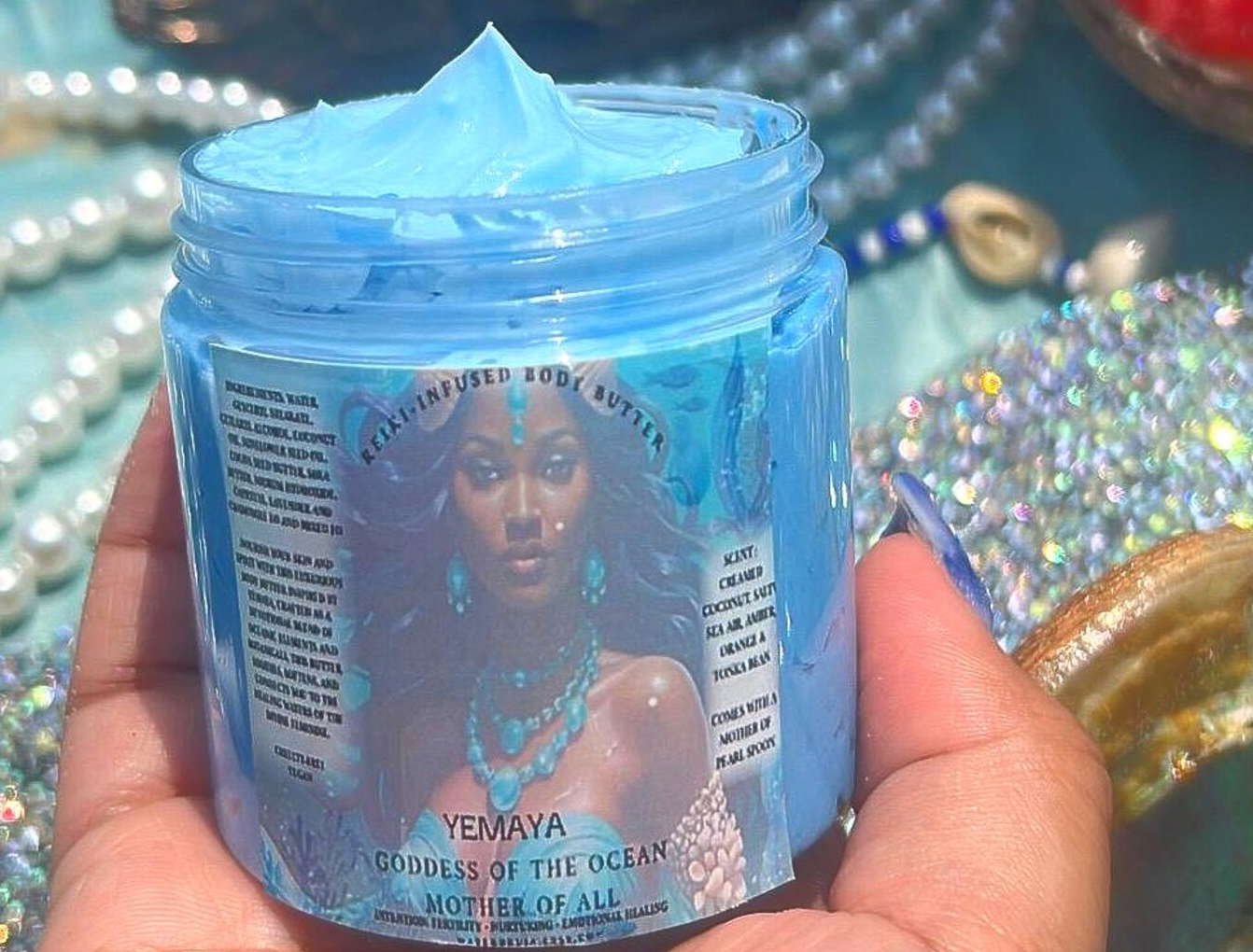 WaterBruja – wholesale Body balm/butter – Yemaya Whipped Body Butter, Reiki-Infused Whipped Shea4