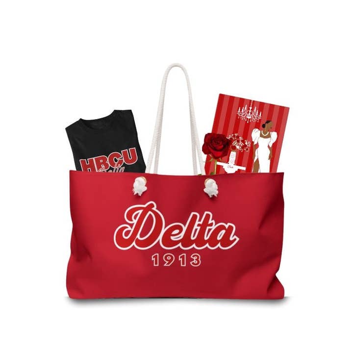 OFC Tees & Gifts - Wholesale Weekender Bag - Women's - Delta Sigma Theta Sorority Inspired Custom Weekender Bag3