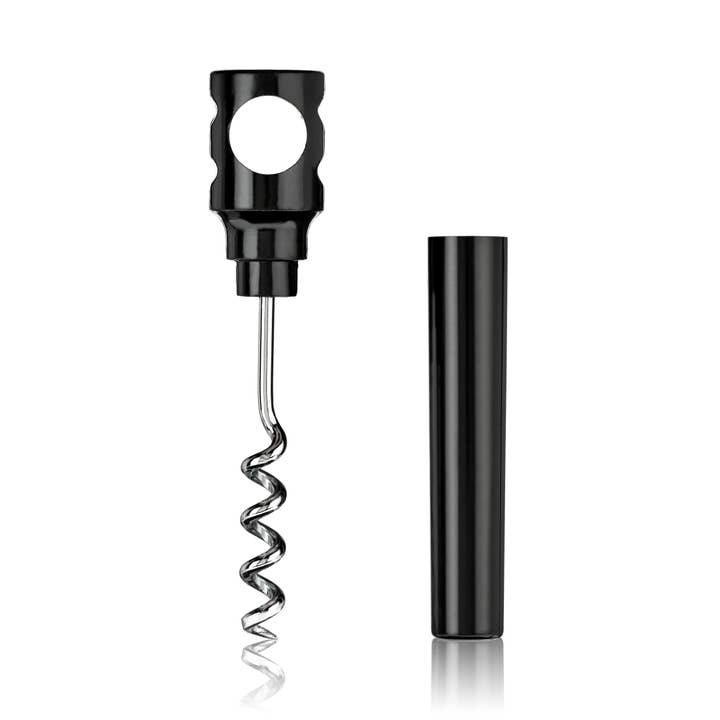 TRUE - Wholesale Bottle/Wine Opener - Covert Pocket Corkscrew w/ Sheath - Black