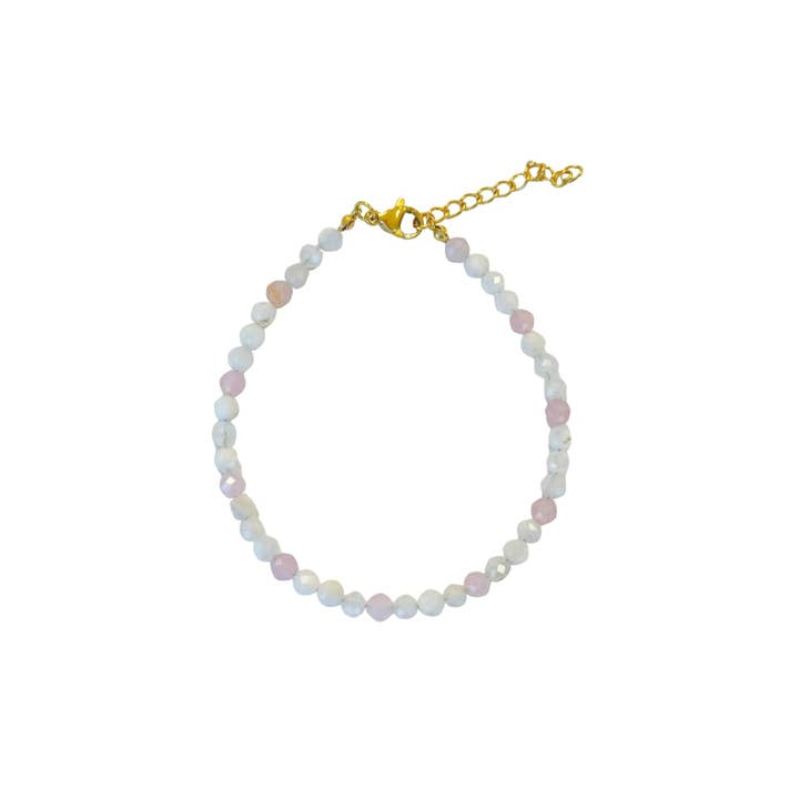 Månsten & Rosenkvarts Ädelstenar Armband – Guld för wholesale av Saint Clairmont