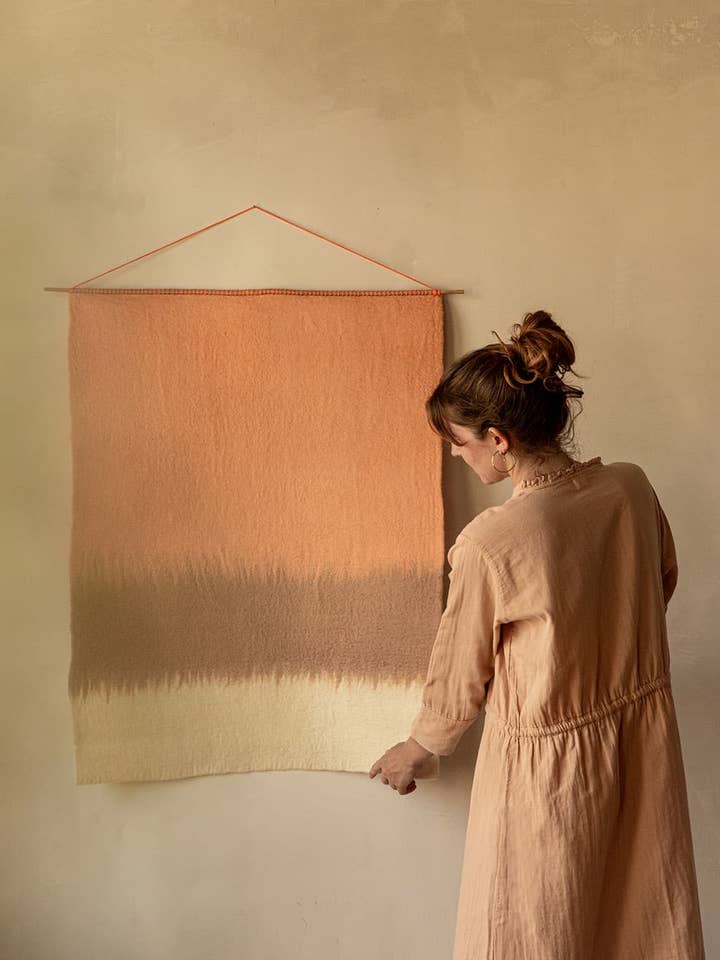 Felt Brush Wall Hanging for wholesale by MUSKHANE