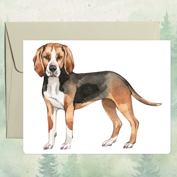 Handmade Hamilton Hound dog greeting card for wholesale by Soul Familiar