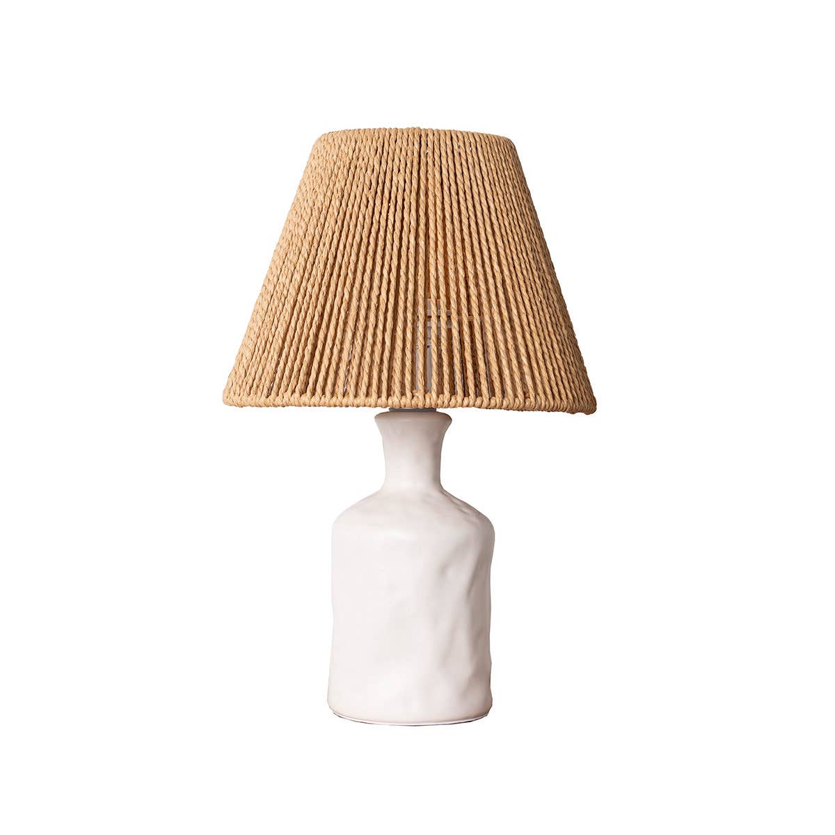 Gdeco - Wholesale Accent/Desk Lamp - Table Lamp Made Of Paper And Ceramic Thread 25*25*39 Cm