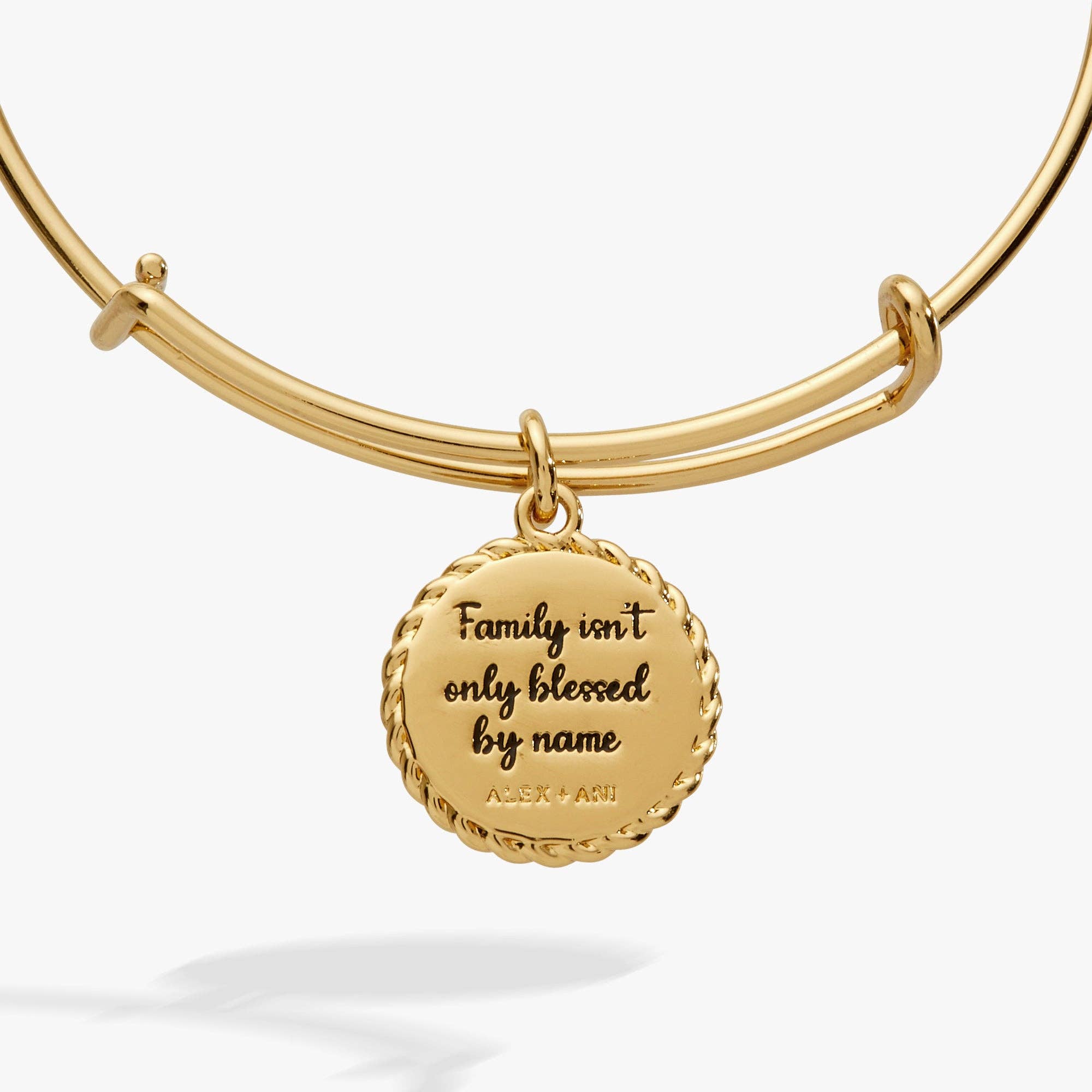 Alex and Ani - Wholesale Charm/Dangle Bracelet - Bonus Mom 'Family Isn't Only Blessed By Name' Charm Bangle1