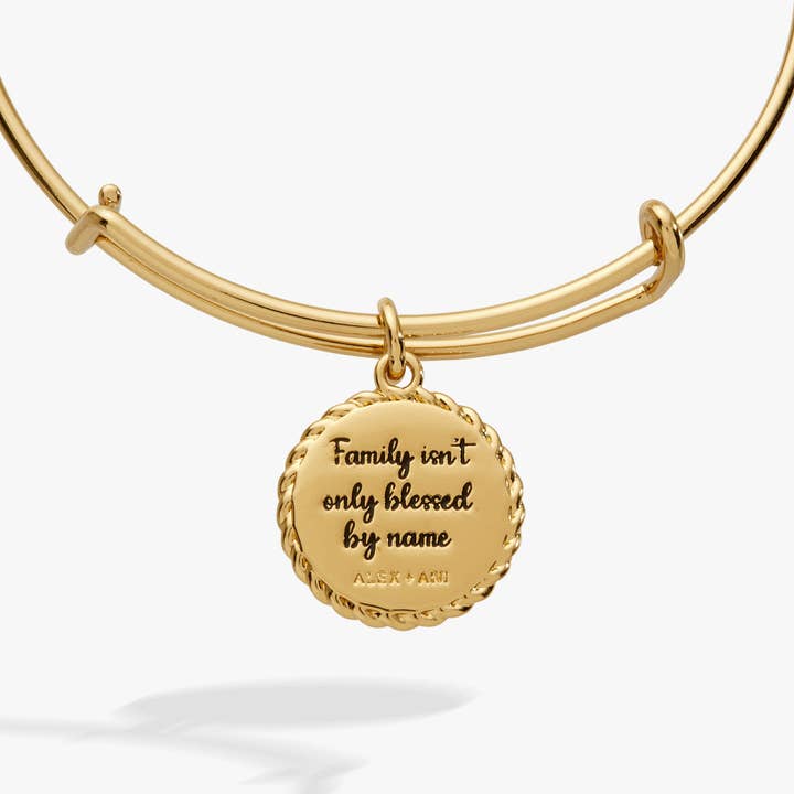 Alex and Ani - Wholesale Charm/Dangle Bracelet - Bonus Mom 'Family Isn't Only Blessed By Name' Charm Bangle1