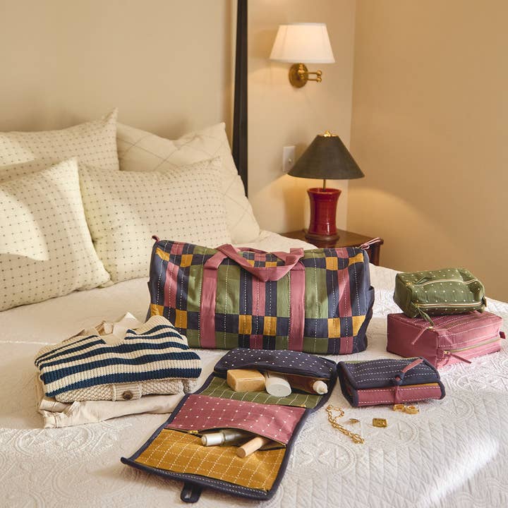 Anchal - Wholesale Weekender bag – women's - Lattice Canvas Duffle Bag4