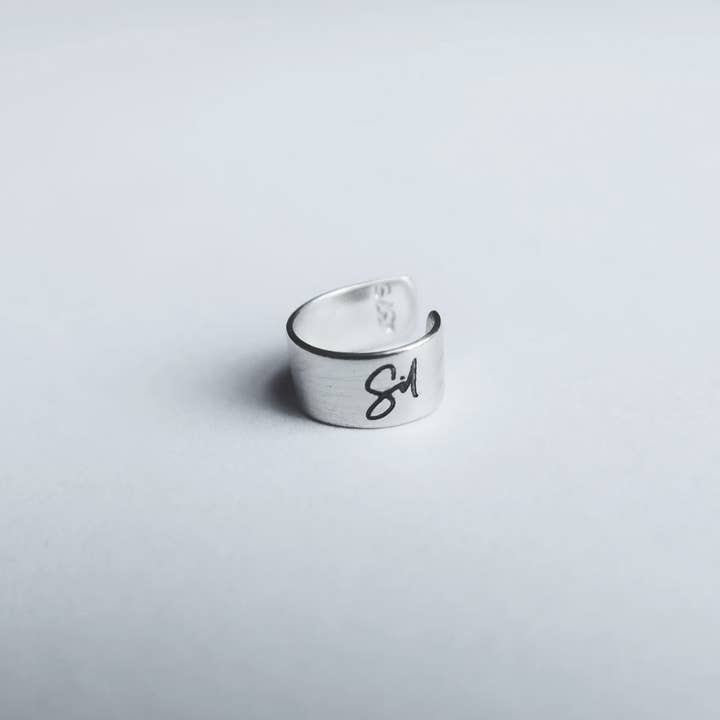 Ear Cuff Personalised Solid 925 Sterling Silver 4mm   for wholesale by Christina Made It