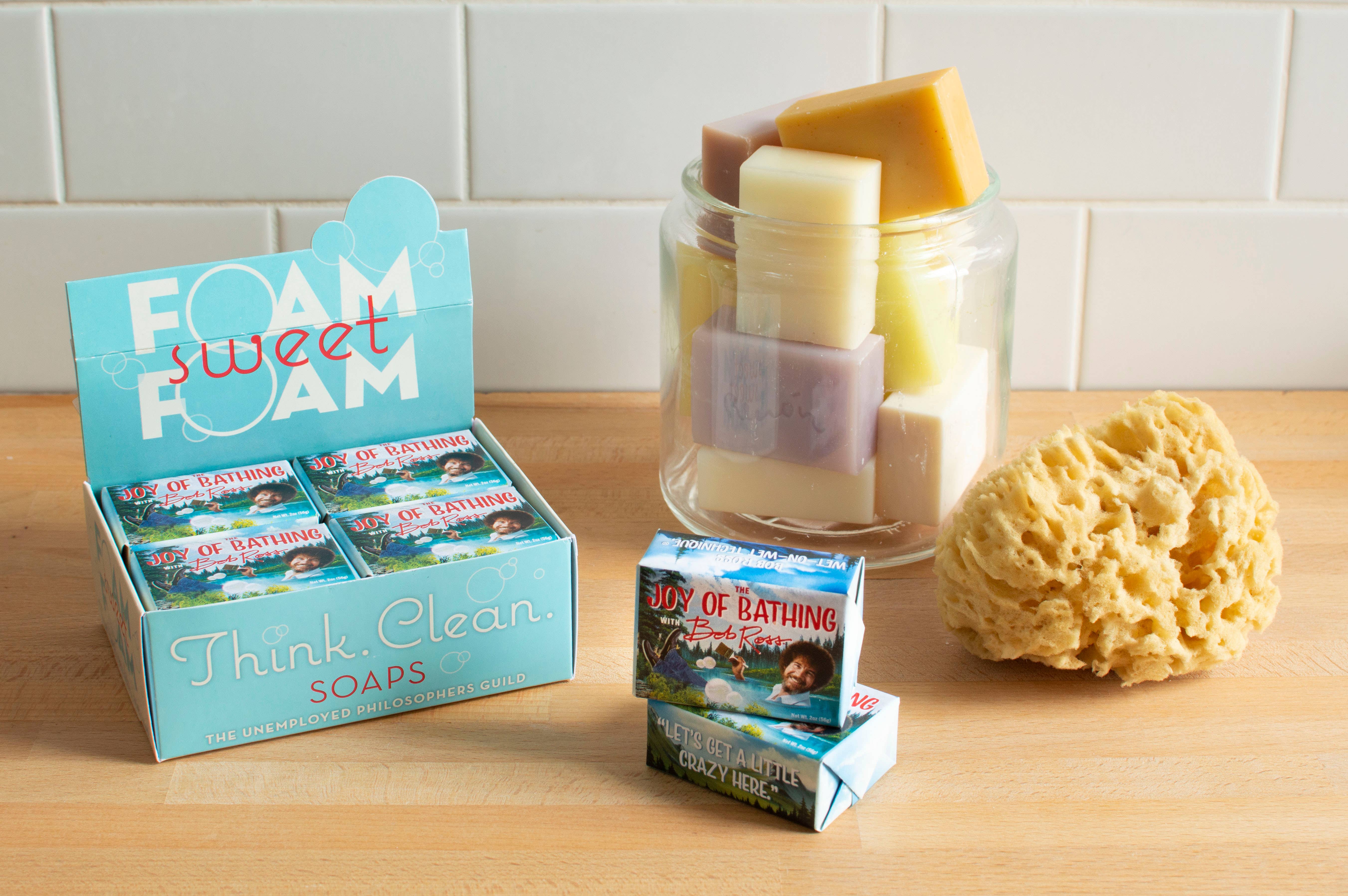 Unemployed Philosophers Guild - Venta al por mayor Pastilla de jabón - Bob Ross Joy of Bañar Jabón2