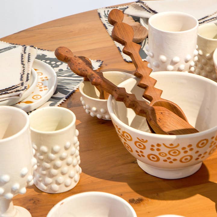 Lalla De Moulati - Wholesale Serving Utensil - Symbole thuja wood salad servers 30 cm