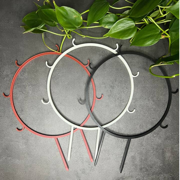 Floraform Creations - Wholesale Trellis - Houseplant Trellis for Climbing Plants, 6 In Hoop with Hooks2