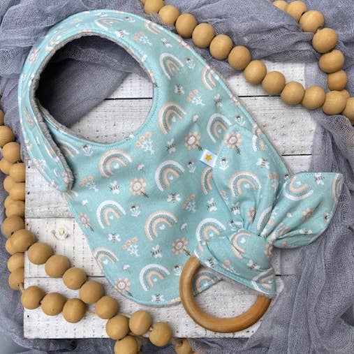 Port & Starbird - Wholesale Bib - Baby - Sweet Rainbows Bib