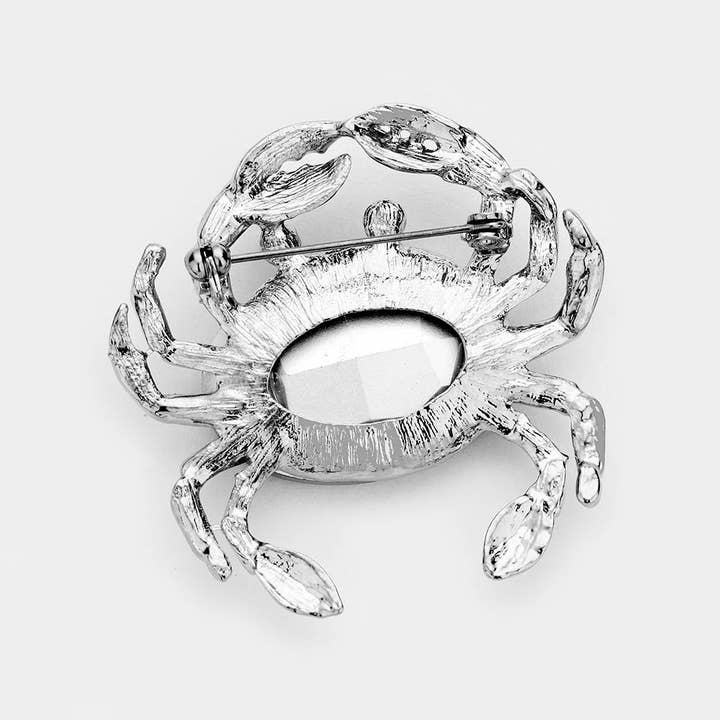 Sensibling Corp. - Wholesale Brooch - Glass Crystal Rhinestone Pave Crab Brooch5