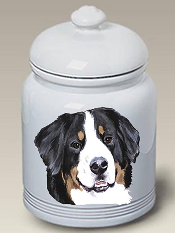 Bouvier bernois - Pots à friandises en céramique en grès pour la vente par Best of Breed Products
