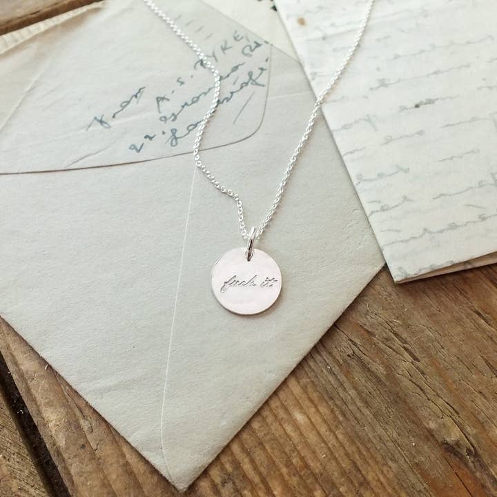 Becoming Jewelry - Wholesale Pendant/Charm Necklace - Fuck It Necklace2