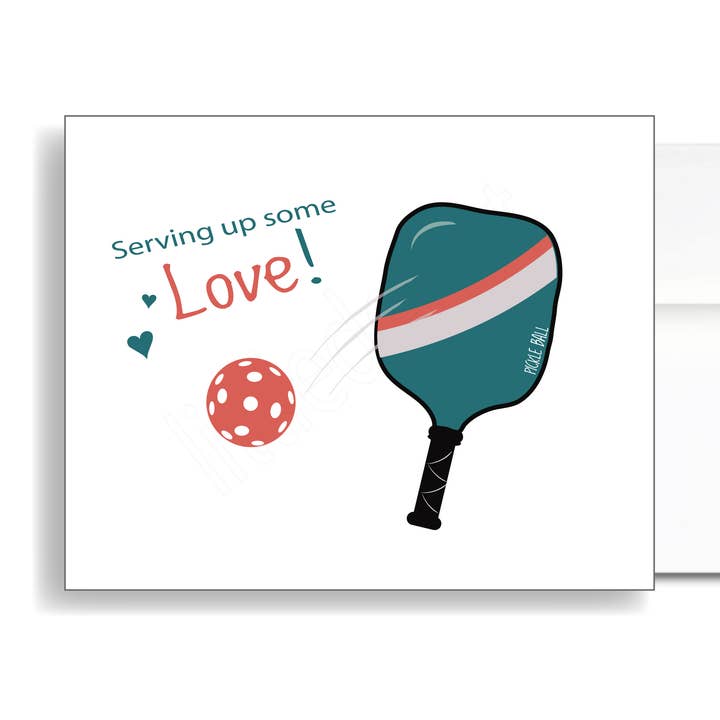 Carte Pickleball Love pour la vente par Little Dorset Shop