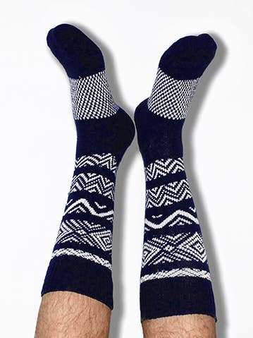 Zwarte Crew sokken voor heren voor wholesale door Peony and Moss