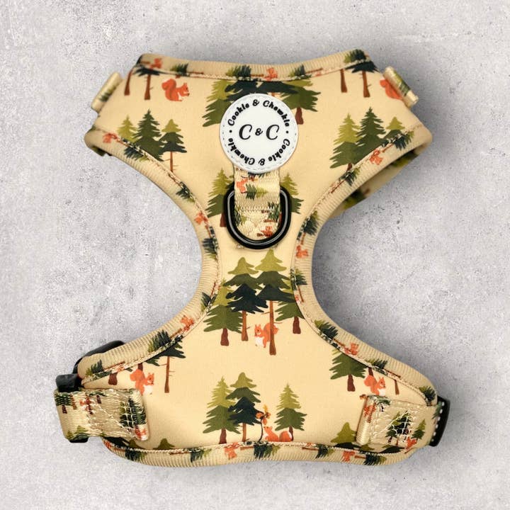 Adjustable Harness - 'Squirrel Pawtrol' for wholesale by Cookie and Chewkie