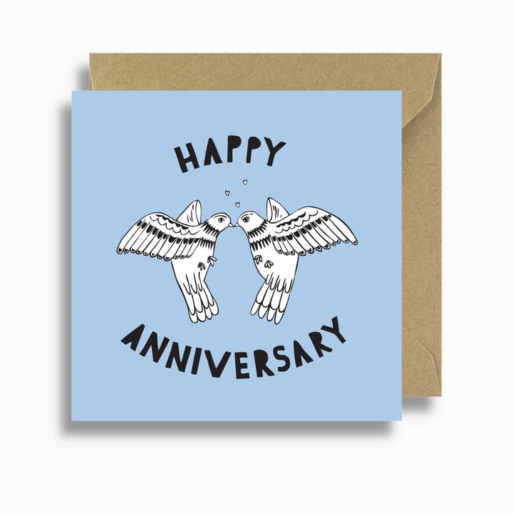 Cartão de aniversário Kissing Doves por atacado de Lizzie Chancellor