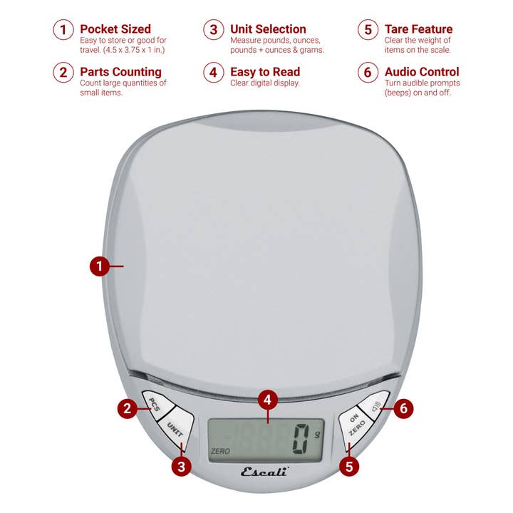 Kitchen Supply - Wholesale Kitchen Tool/Gadget - Escali Pico Digital Scale2