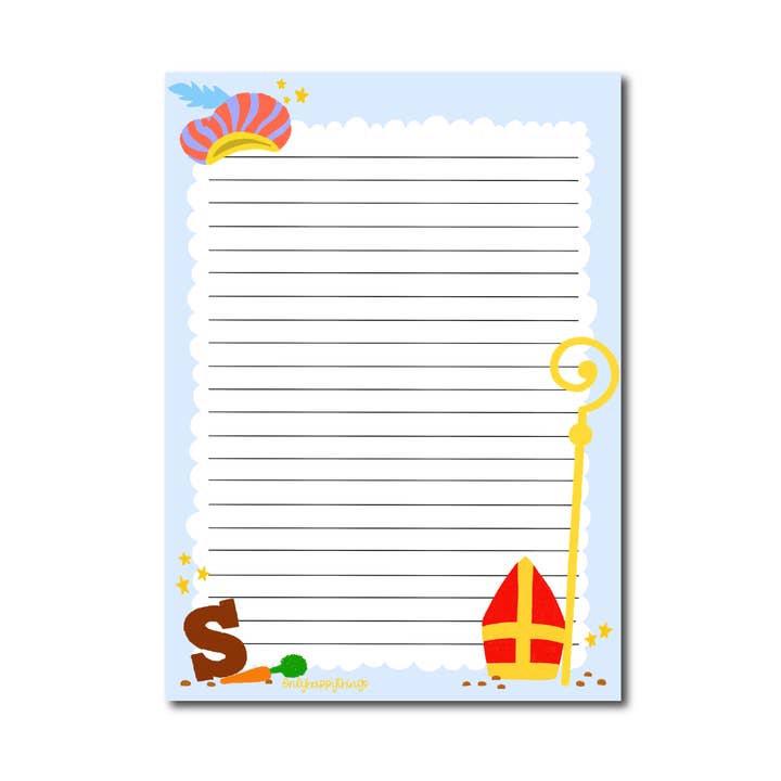 Bloc-notes Sint pour la vente par Only Happy Things Stationery