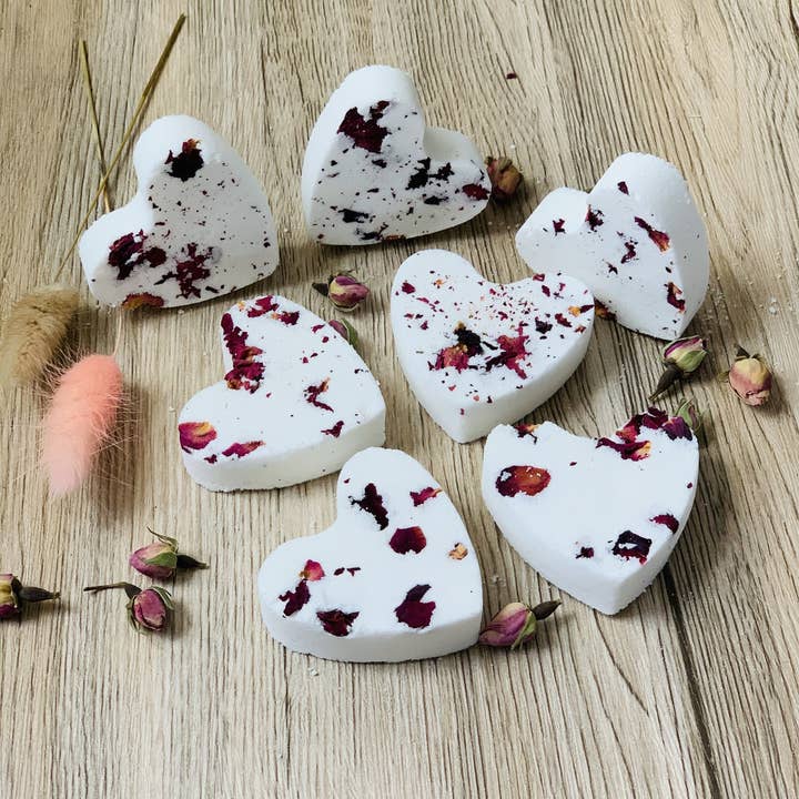 Lensik I&V - Wholesale Shower Steamer/Bomb - Rose Heart Shower Steamers, Valentine’s Day