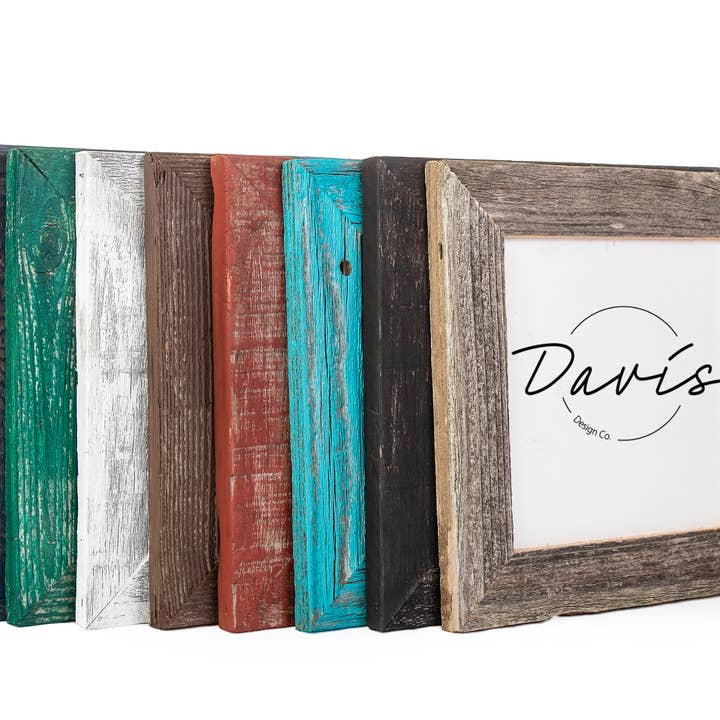 Davis Design Company - Wholesale Picture Frame - 6x6 rustic barn wood barnwood frame weathered reclaimed wood0