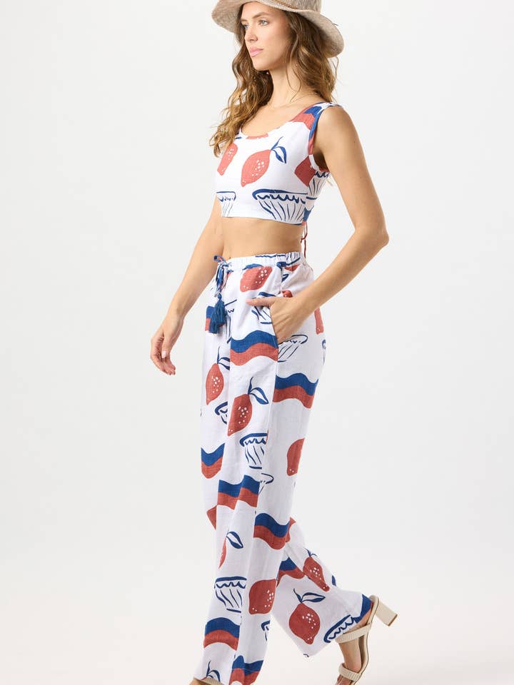 Amalfi Rust Crete Pant for wholesale on Faire2