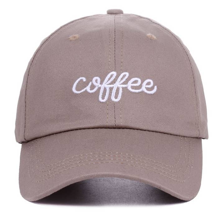 ',.....Coffee” Embroidered Cotton Cap and other Purchase Wholesale cafe y cafeteras. Free Returns & Net 60 Terms on Faire trending on Faire.