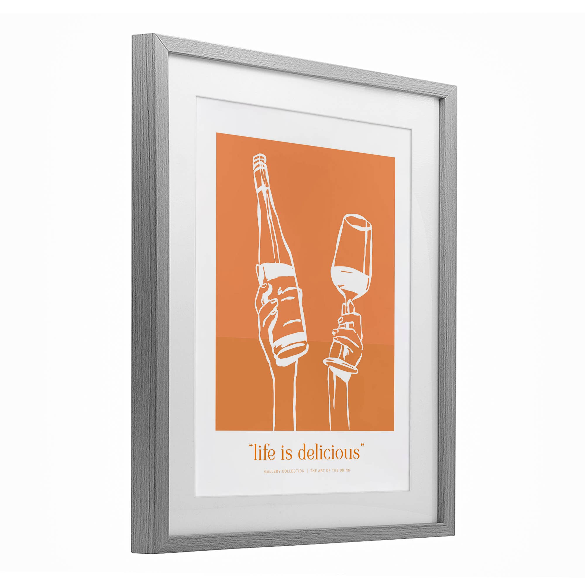 Stupell Industries - Wholesale Wall Sign - Orange Life Is Delicious - Print Under Glass Wall Art9