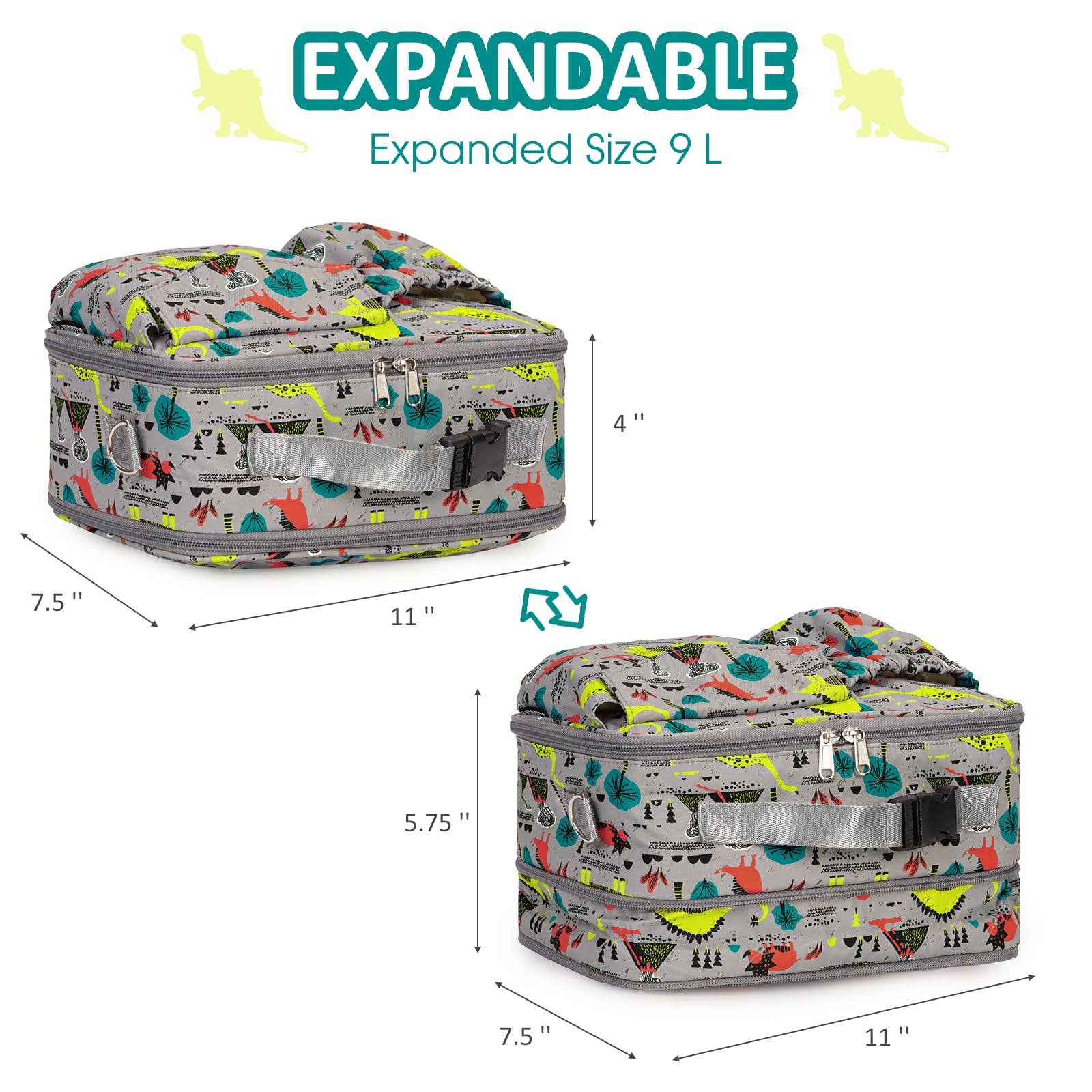 wandf – wholesale Lunch bag/box – Kids – Insulated Lunch Tote Bag Kids Expandable Lunch Box WF704824