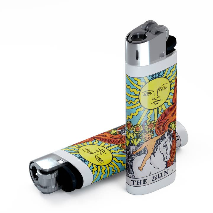 jeganmones - Wholesale Lighter - The Sun Tarot Card Lighter0