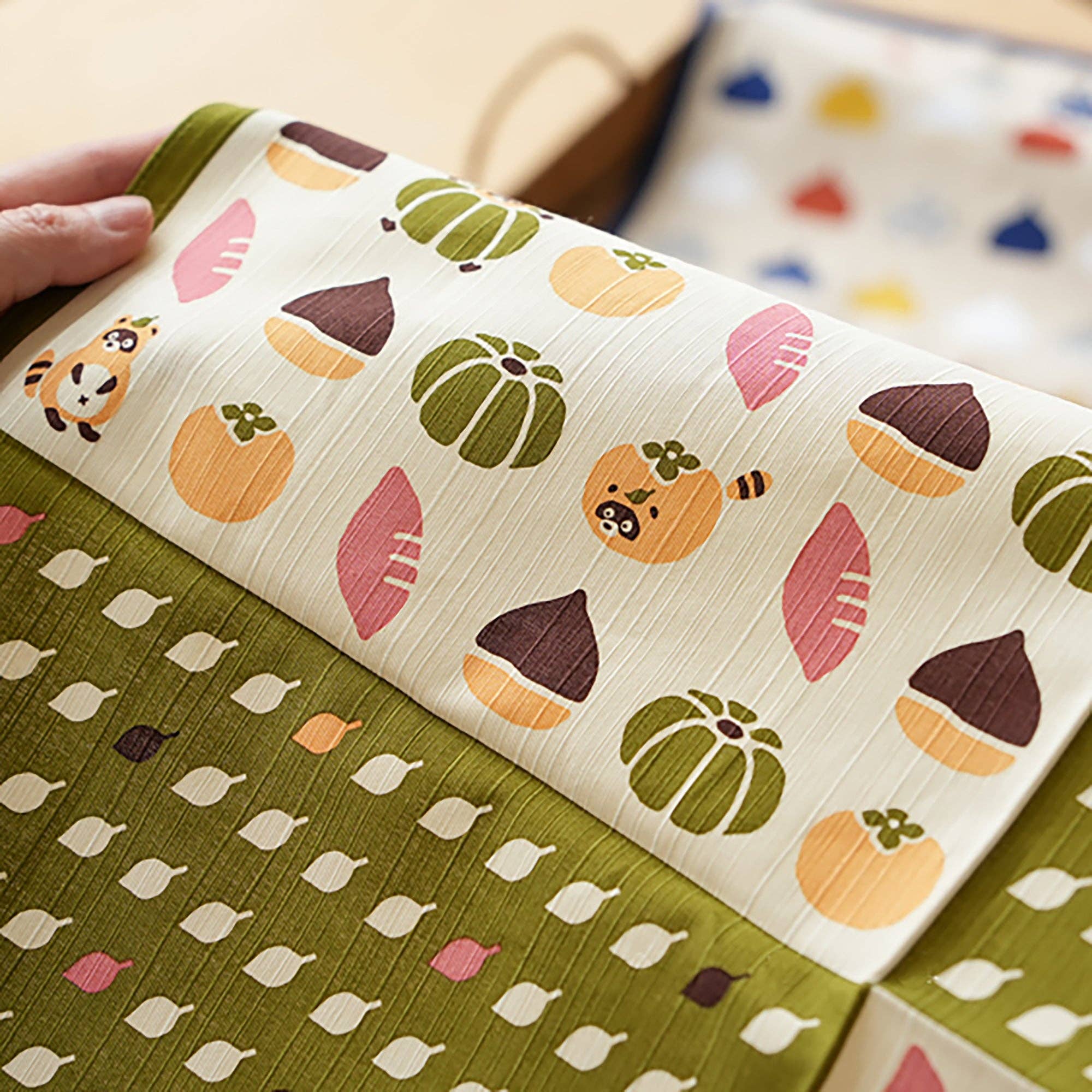 MinoCraft - Wholesale Dinner & Cloth Napkin - Japanese cotton furoshiki with traditional Hamamonyo patterns6