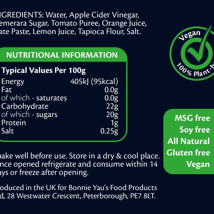 Yau's – wholesale Sauce – Yau's Fragrant Sweet & Sour Sauce 280g4