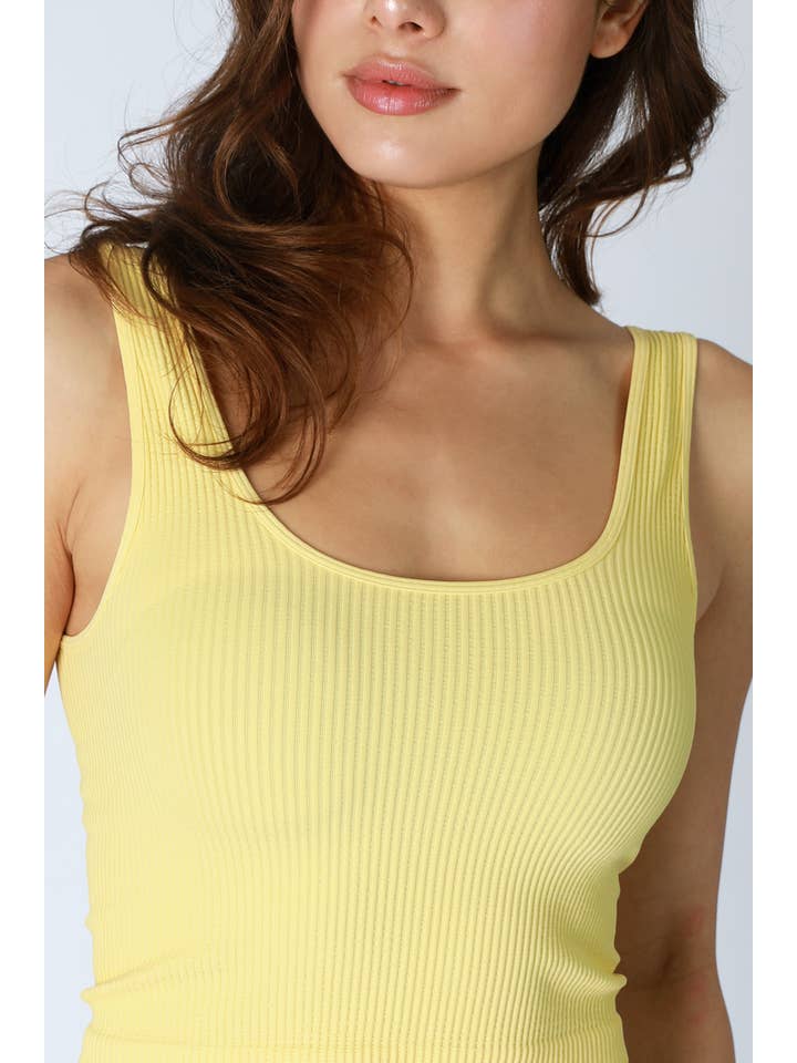 NIKIBIKI - Wholesale Knit Top - Women's - NS8152 - Reversible Ribbed Crop Top