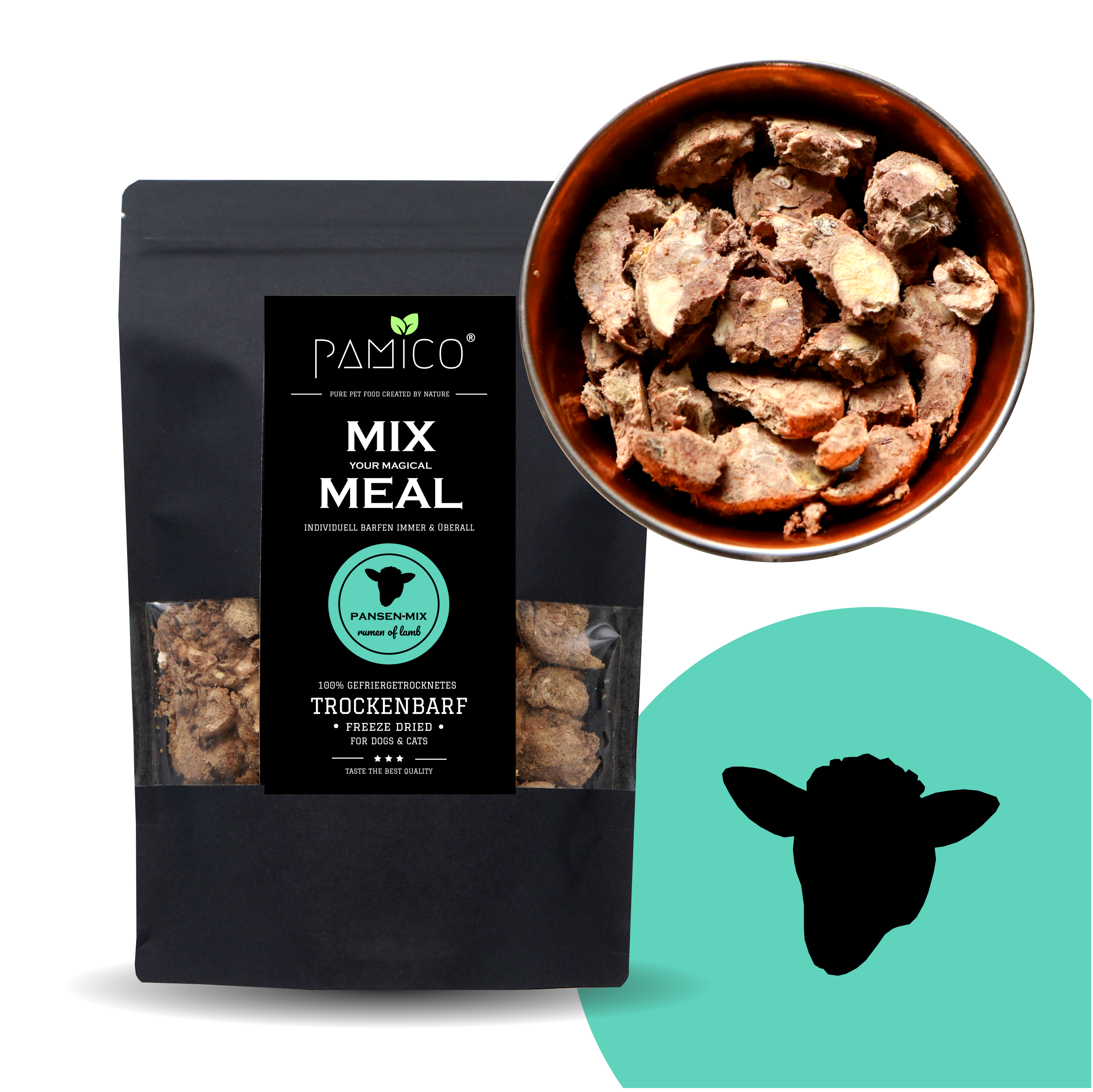 PAMICO - Wholesale Pet Food - Dog - Freeze-dried lamb tripe mix - MIX MEAL dry barf0