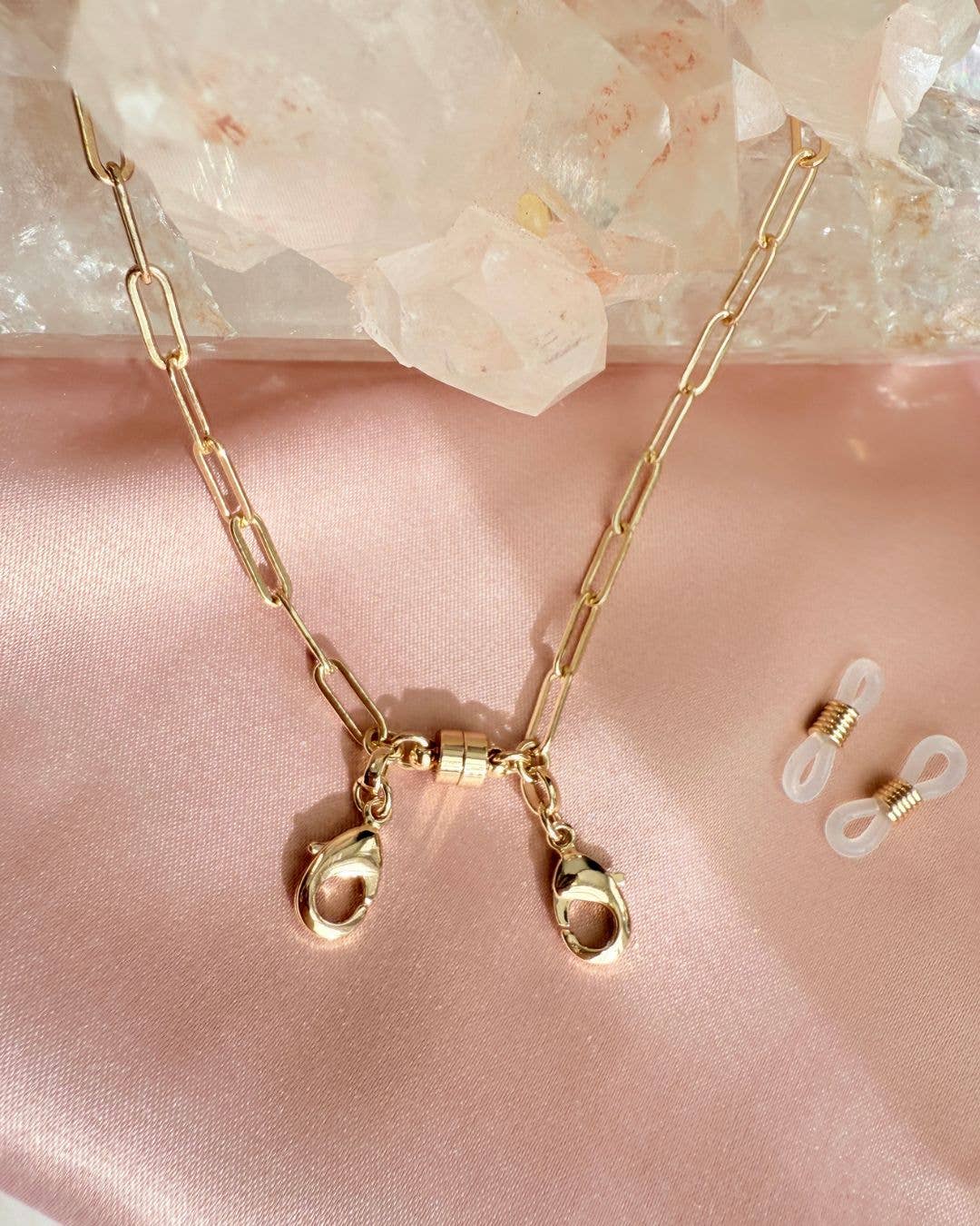 Camille Jewelry - Vente Cordon à lunettes de vue / de soleil – femme - Collier Magnétique – Chaîne Trombone Convertible7