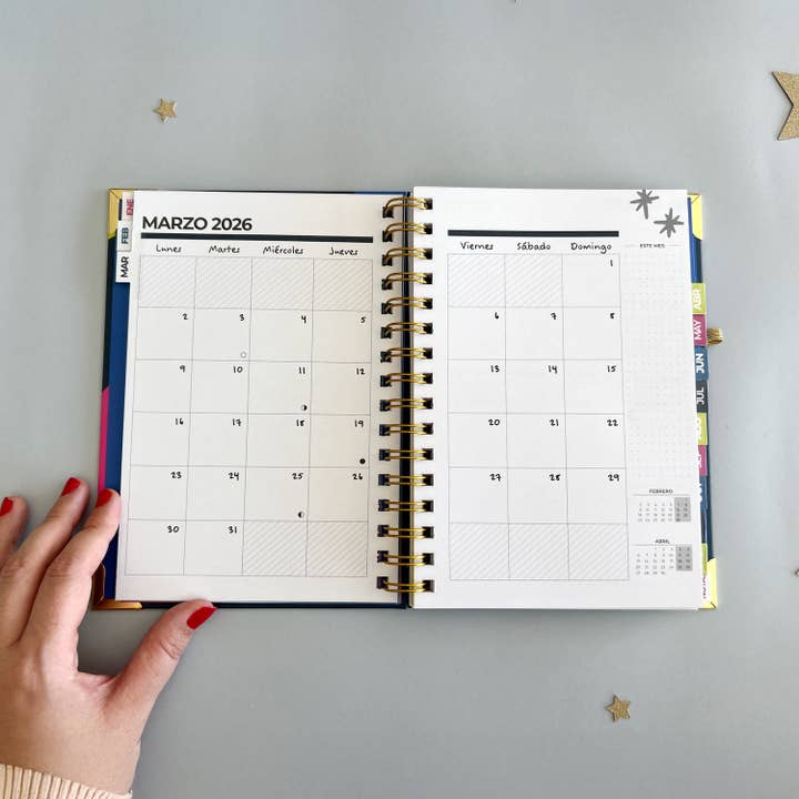 Pedrita Parker - Wholesale Planner - 2026 Agenda Week View - Shine Bright6