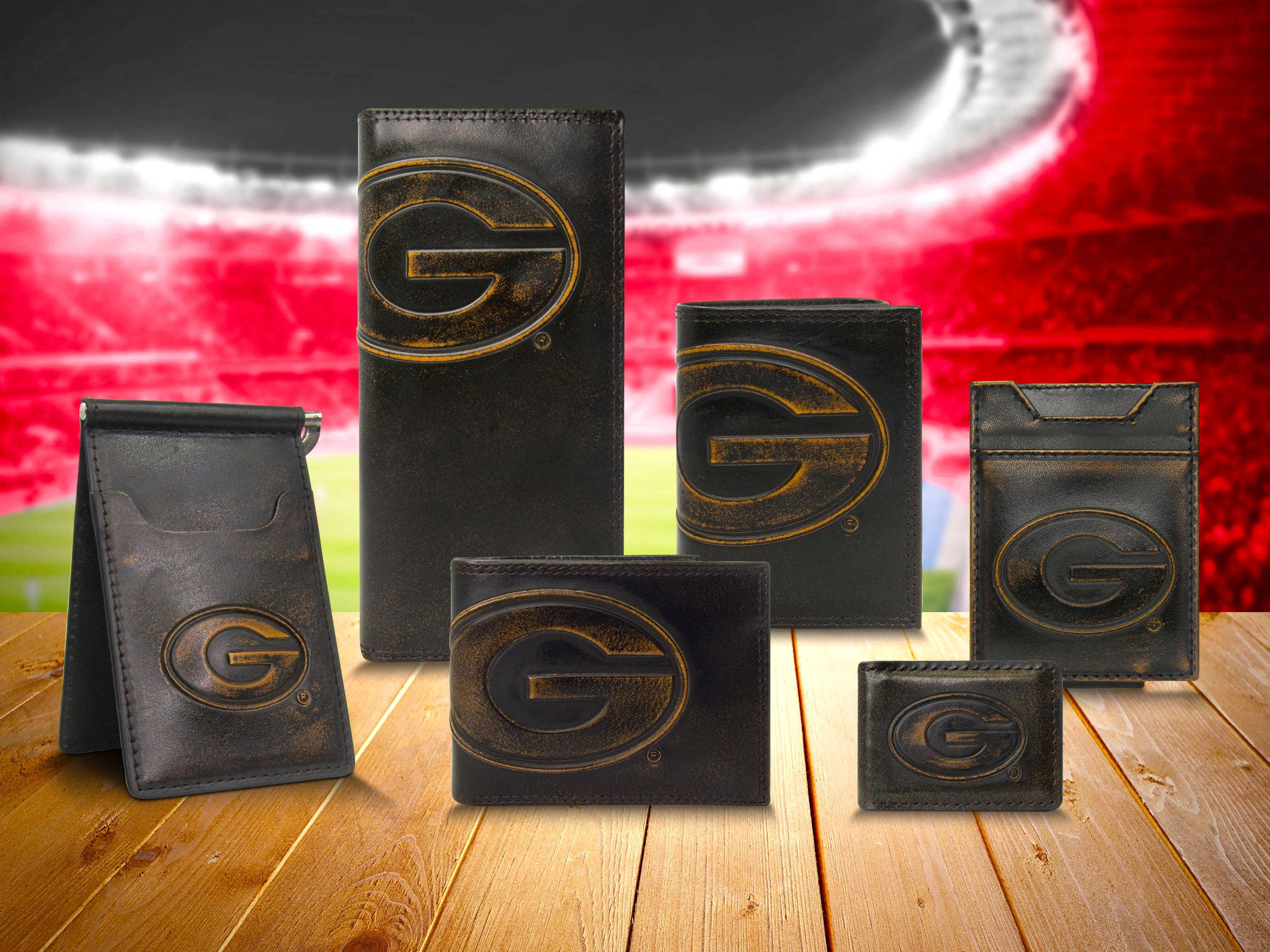 Zep-Pro - Wholesale Wallet - Men's - Georgia Bulldogs Burnished Leather Trifold Wallet4