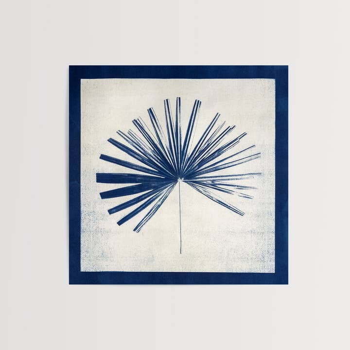 Palm II - Fine Art Flower Print with Border for wholesale by Wild Folklore by Alyson Brown