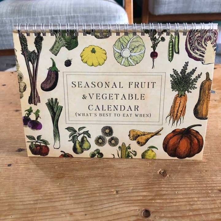 Hannah Turpin Designs - Wholesale Calendar - Seasonal calendar, Fruit and Veg Monthly Desk Calendar (UK F