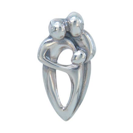 colgante plata 925 padres con niño e-coated para venta al por mayor de Janusch