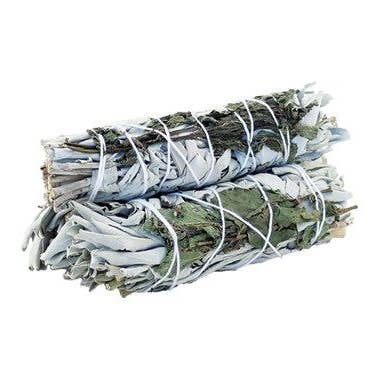 Smudges-21 - Smudge Stick - Sálvia branca e hortelã-pimenta 10 cm por atacado de AWGifts Europe