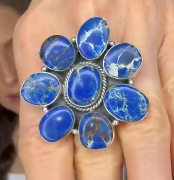 Krush Kandy - Wholesale Cocktail/Statement Ring - Desert Heat Jasper Cluster Rings MADE TO ORDER7